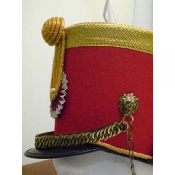 French Napoleonic Tubular shako rollof squadron leader desbats waterloo battle