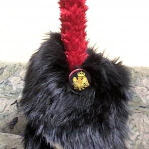 Napoleonic Bearskin hat for infantry of guard, Officer Shako