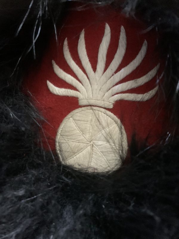 Napoleonic Bearskin hat for infantry of guard, Officer Shako (2)