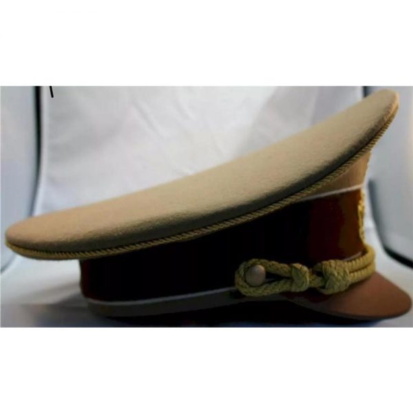 WWII German Army Infantry Officer’s Visor Cap Schirmmütze -KHAKHI