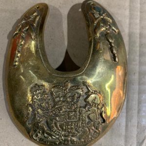 BRITISH Military Brass GORGET 1775 - 1776 REVOLUTIONARY WAR