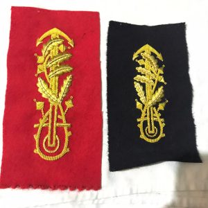 Frigate captain Hand Embroiderd cuff devices and pocket flap devices (3)