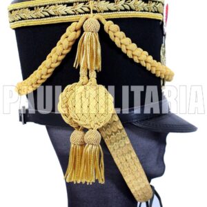 French Officer's Shako With Gold Trefle Cord