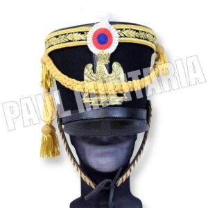 French Officer's Shako With Gold Trefle Cord