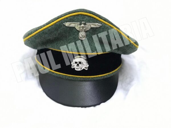 WW2 German SS officers wool visor cap (3)